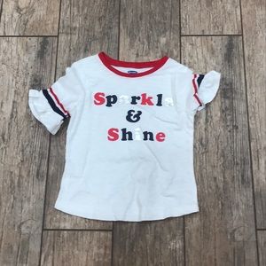 A shirt and it has a inspirational quote